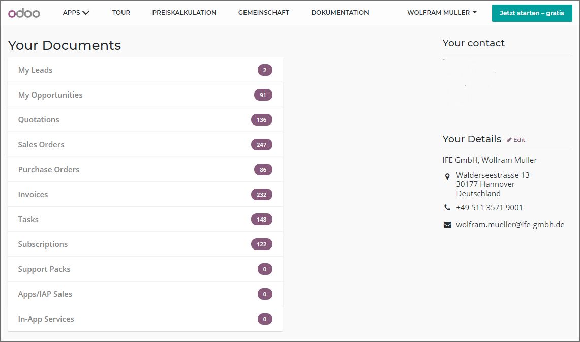 Odoo • A picture with a caption